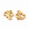 Ion Plating(IP) 304 Stainless Steel Charms STAS-M089-26G-2