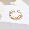 304 Stainless Stee Open Cuff Rings for Women RJEW-Q006-03B-G-2