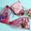 SOFPLATE 30pcs Large Organza Pouches Portable Shoes Bag Travel Storage Drawstring Bags OP-SP0001-03A-04-4
