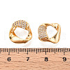Brass Micro Pave Cubic Zirconia Charms KK-N263-42G-3