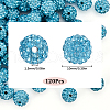 SUNNYCLUE 120Pcs Pave Disco Ball Beads RB-SC0004-84B-2