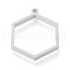 Tarnish Resistant 304 Stainless Steel Open Back Bezel Pendants STAS-K208-13P-1