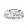 Mountain Zinc Alloy with Rhinestone Finger Rings for Women FS-WG7805C-01-5