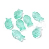 Transparent Spray Painted Glass Beads X1-GLAA-I050-10C-1