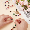 Olycraft 24pcs Gemstone European Beads G-OC0005-59-3