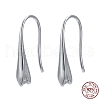 Anti-Tarnish Rhodium Plated 925 Sterling Silver Earring Hooks STER-K168-116P-7