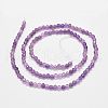 Natural Amethyst Bead Strands G-P279-43-3mm-2