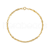 Golden 925 Sterling Silver Mesh Chain Bracelet CJ1255-12-1