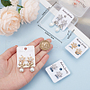Beebeecraft 2 Pairs 2 Colors Brass Micro Pave 3A Clear Cubic Zirconia Clip-on Earrings EJEW-BBC0001-59-3