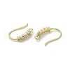 Brass Micro Pave Cubic Zirconia Earring Hooks KK-C048-13E-G-2