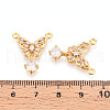 Brass Micro Pave Cubic Zirconia Pendants KK-N263-02G-3