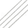 Tarnish Resistant 304 Stainless Steel Cable Chains CHS-A003J-0.4mm-1