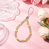 Natural & Dyed Malaysia Jade Mobile Straps HJEW-JM03426-02-1