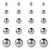 Mega Pet Round 304 Stainless Steel Beads STAS-MP0001-01P-2