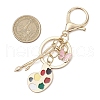 Painter's Palette Alloy Enamel Keychain KEYC-JKC01074-3