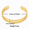 Elegant and Stylish Design Hollow 304 Stainless Steel Cuff Bangles for Women RF1630-2-1