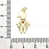 Brass Micro Pave Cubic Zirconia Pendants KK-Z100-19G-02-3