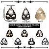 SUNNYCLUE 32Pcs 8 Styles Alloy Enamel Pendants ENAM-SC0005-13B-2