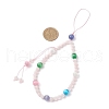 Cat Eye Mobile Straps HJEW-JM03419-03-3