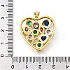 Brass Rhinestones Pendants KK-D362-02G-3