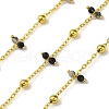Handmade Faceted Natural Labradorite Beaded Chains CHC-L050-02G-10-1