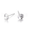Sterling Silver Stud Earring Findings STER-M109-01-1