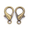 Antique Bronze Tone Zinc Alloy Lobster Claw Clasps X-E107-AB-3