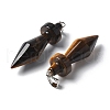 Natural Tiger Eye Pendants G-C187-03A-2