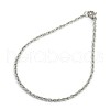 Fashionable 304 Stainless Steel Rope Chain Bracelet Making STAS-A028-B051P-1