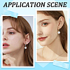 SUNNYCLUE 60Pcs 2 Colors 304 Stainless Steel Leverback Earring Findings STAS-SC0006-48-5