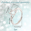 GOMAKERER 1Pc 925 Sterling Silver Finger Ring Components FIND-GO0002-65-2