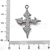 Gothic Rack Plating Alloy Pendants PALLOY-V002-14B-03-3