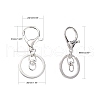 Iron Alloy Lobster Claw Clasp Keychain KEYC-D016-S-3
