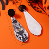 Halloween Cute Teardrop with Cartoon Pumpkin Ghost Stud Earrings EA7771-2-2
