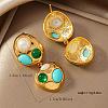 Alloy Dangle Stud Earrings UQ1707-5-2
