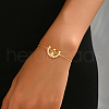 Elegant Hollow Star and Moon  Brass Pave Clear Cubic Zirconia Bracelets CA0567-1