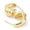 Rack Plating Brass Twist Teardrop Stud Earrings EJEW-B027-13G-2