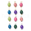 Crackle Opaque Acrylic Pendants PALLOY-JF03931-1