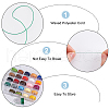 25 Rolls 25 Colors 3-Ply Polyester Thread Sets WL-WH0016-01-3