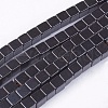 Non-Magnetic Synthetic Hematite Beads Strands G-Q527-4x4mm-1-1