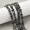 Natural Larvikite Star Beads Strands G-Z080-A03-1