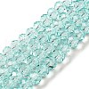 Transparent Baking Paint Glass Beads Strands X1-DGLA-A034-T8mm-D01-1