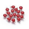 304 Stainless Steel Enamel Charms STAS-O122-D-06P-1