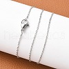 Tarnish Resistant 304 Stainless Steel Cable Chain Necklaces STAS-G083-72P-4