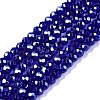 Electroplate Glass Beads Strands EGLA-A044-T2mm-A06-1