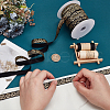 WADORN 25 Yards Hot Stamping Nylon Flower Ribbon OCOR-WR0001-51-4