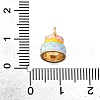 Zinc Alloy Enamel Charms FIND-U029-01G-11-3