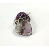 Natural Amethyst Pendants G-G713-F08-2