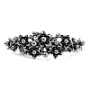 Flower Alloy Rhinestone Hair Barrettes PHAR-S604-01AS-01-1