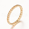 Brass Hollow Finger Rings RJEW-T001-17KC-1